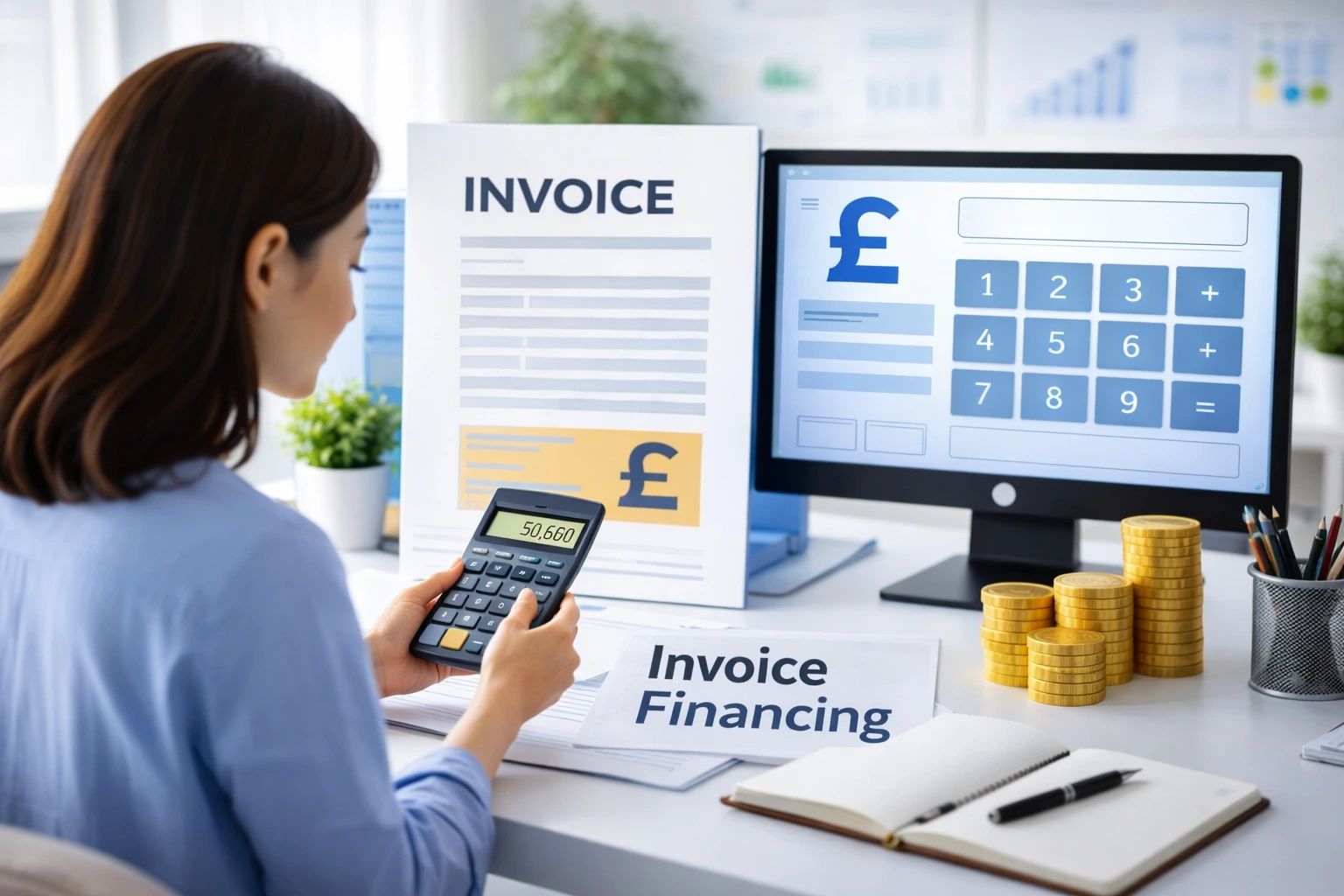 Invoice finance calculator UK — estimate costs and source live lender products